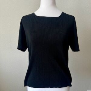 Valerie Stevens Petites 100% pure silk office wear luxury sweater top blouse